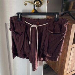 Free People slouchy shorts